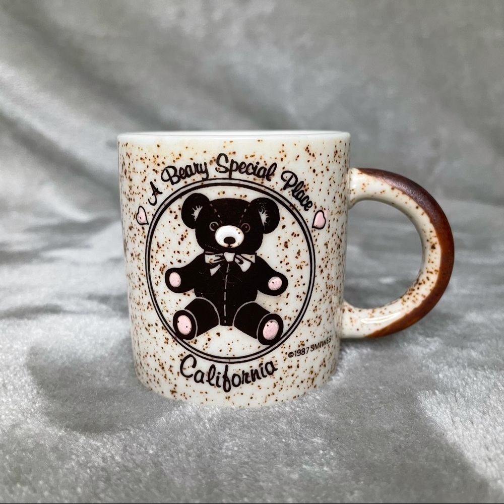 Vintage 1987 My Favorite Place A Beary Special Place California Miniature Mug